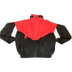 Vtg 93 Winston Cigarettes Eagle Logo Red & Black Jacket Coat Men's Size Large L